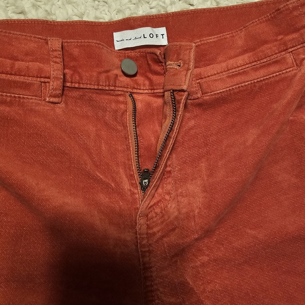 Orange size 4 Loft pants